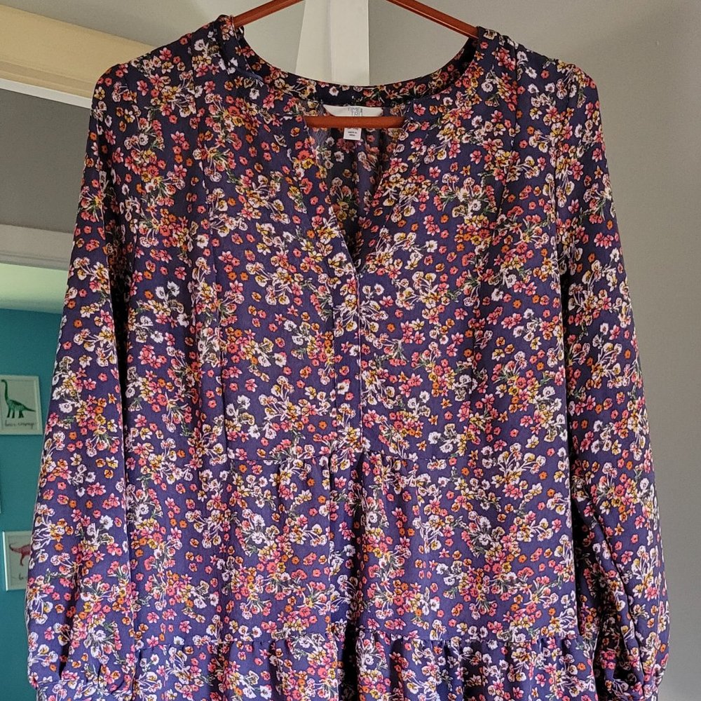 Floral long sleeve dress